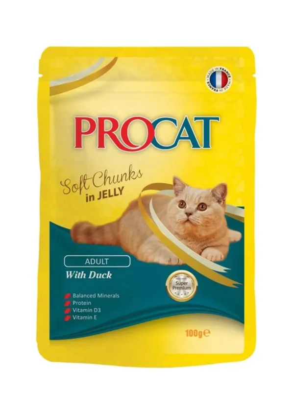 Procat Adult With Duck In Jelly 100g