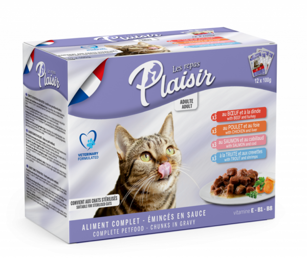 Plaisir Multipack 12 pouches chunks 4 ASSORTED recipes